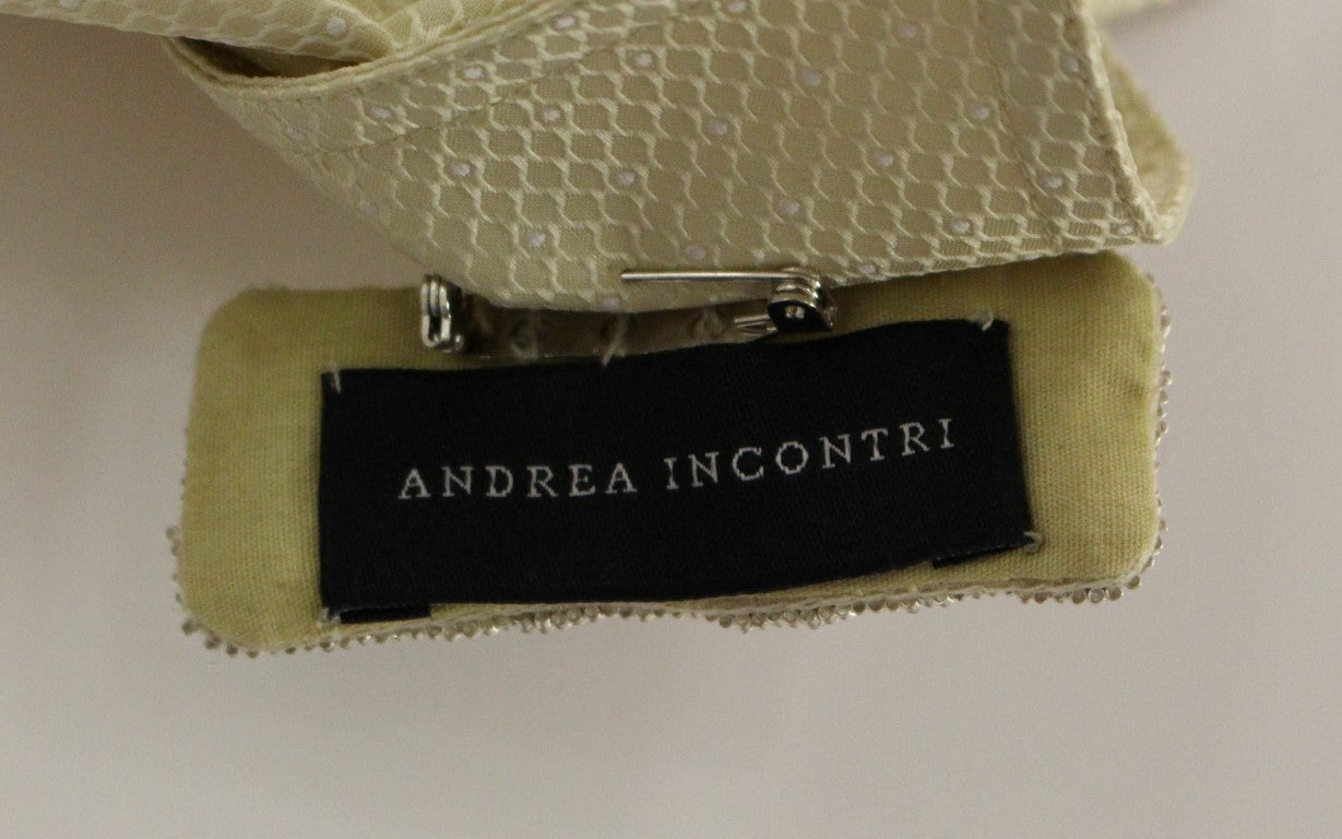 Andrea Incontri Beigefarbenes ärmelloses Blusentop