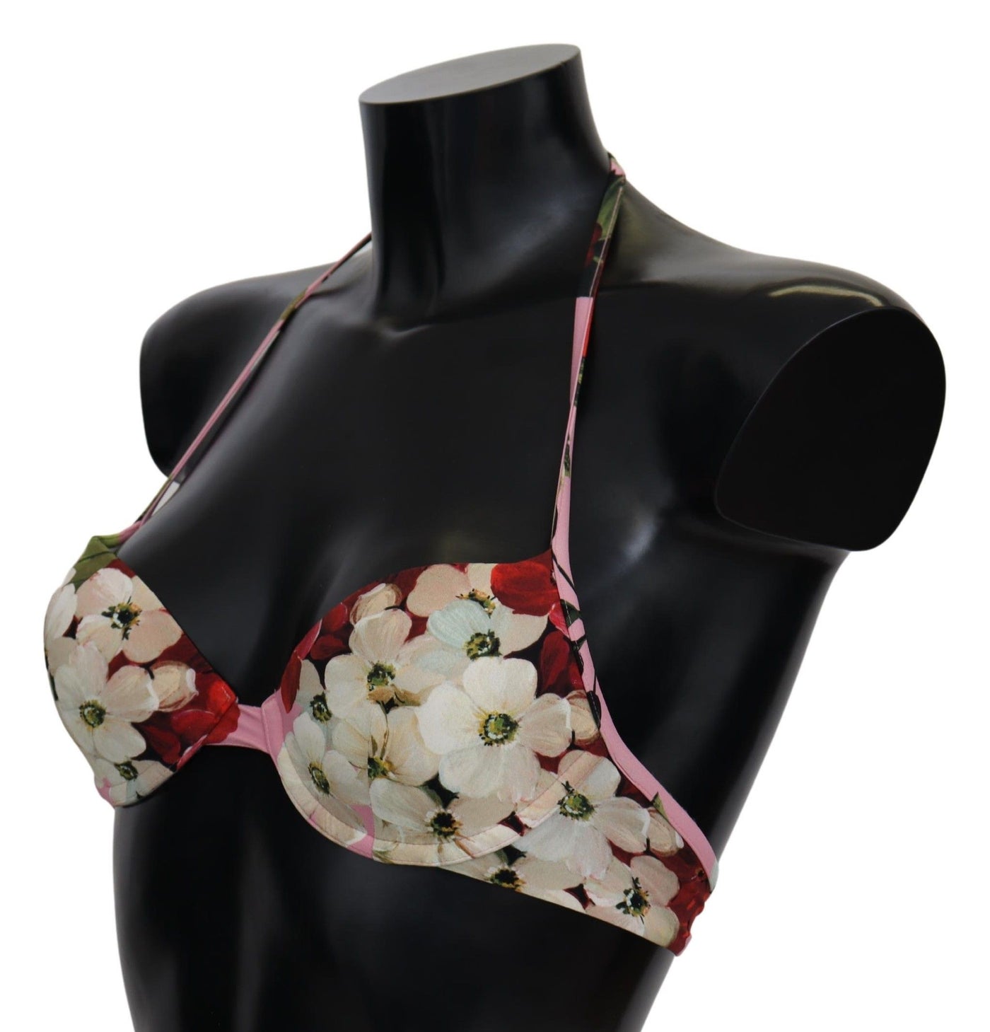 Dolce & Gabbana Multicolor Floral Badeanzug Bademode Bikini-Oberteile