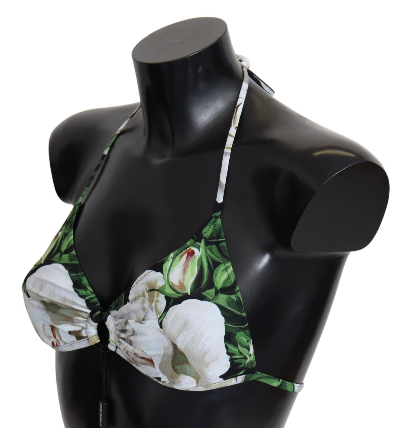 Dolce & Gabbana Bikini-Oberteil mit mehrfarbigem Blumendruck und Halterung