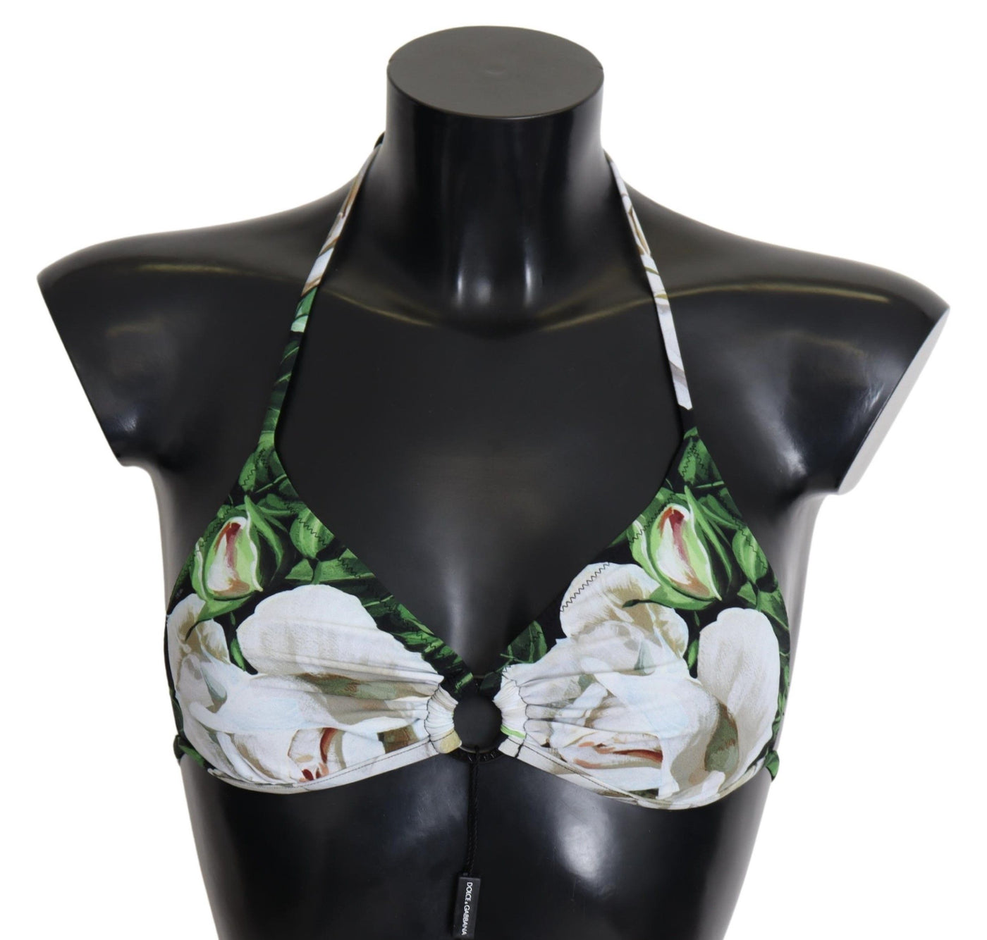 Dolce & Gabbana Bikini-Oberteil mit mehrfarbigem Blumendruck und Halterung