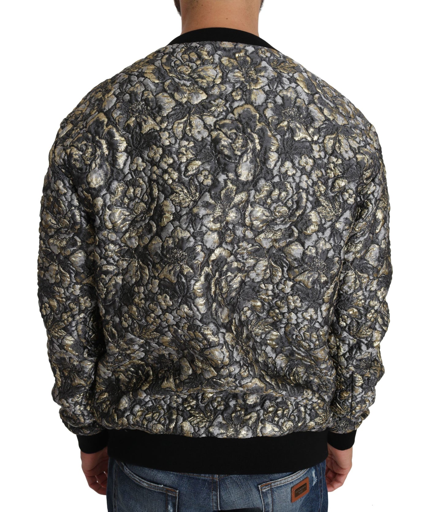 Dolce & Gabbana Mehrfarbiger SAMBA Jacquard-Pullover mit Palmtree-Muster