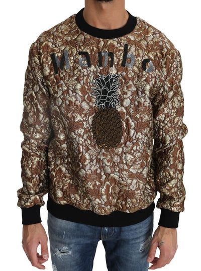Dolce & Gabbana Multicolor MAMBO Jacquard-Ananas-Pullover
