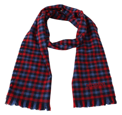 Missoni Multicolor Check Wool Unisex Halswickelschal