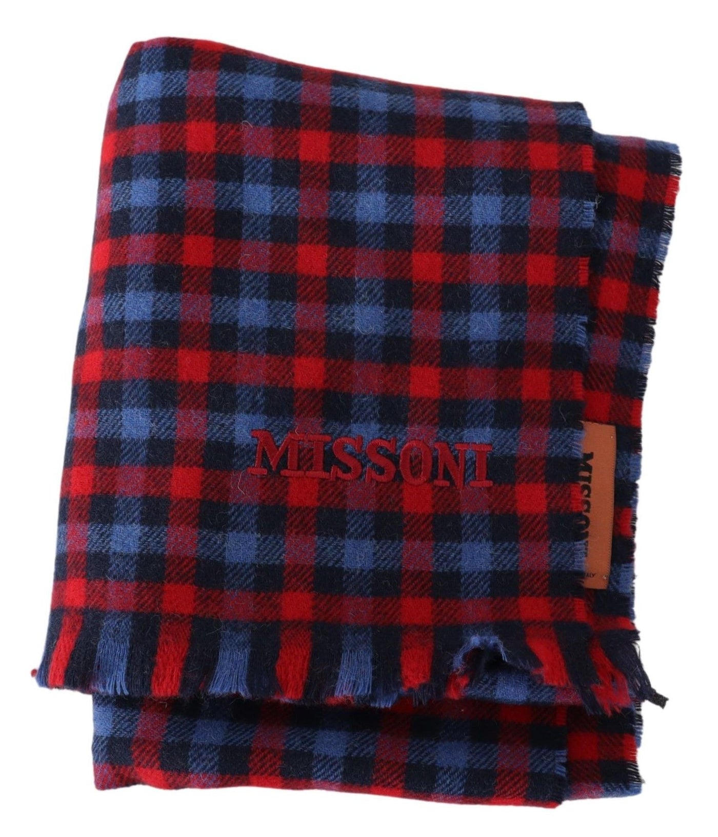 Missoni Multicolor Check Wool Unisex Halswickelschal