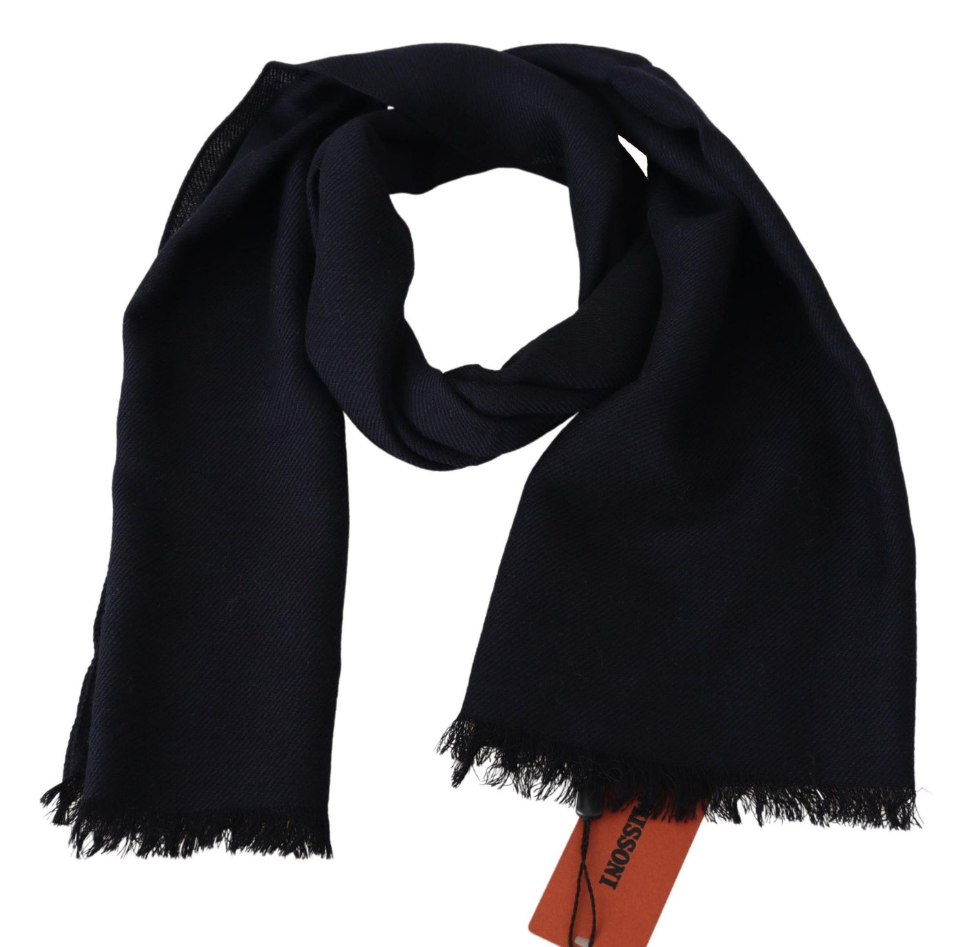 Missoni Schwarz 100% Wolle stricken Unisex Hals wickeln Schal Schal