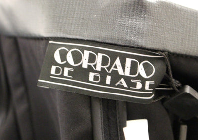 Corrado De Biase Cotto-Wollrock mit schwarzen Metallknöpfen
