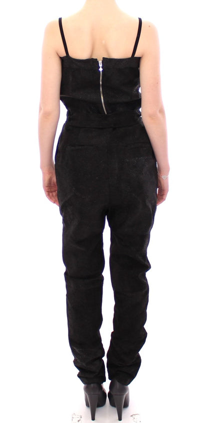 La Maison du Couturier Schwarzer Leder-Overall