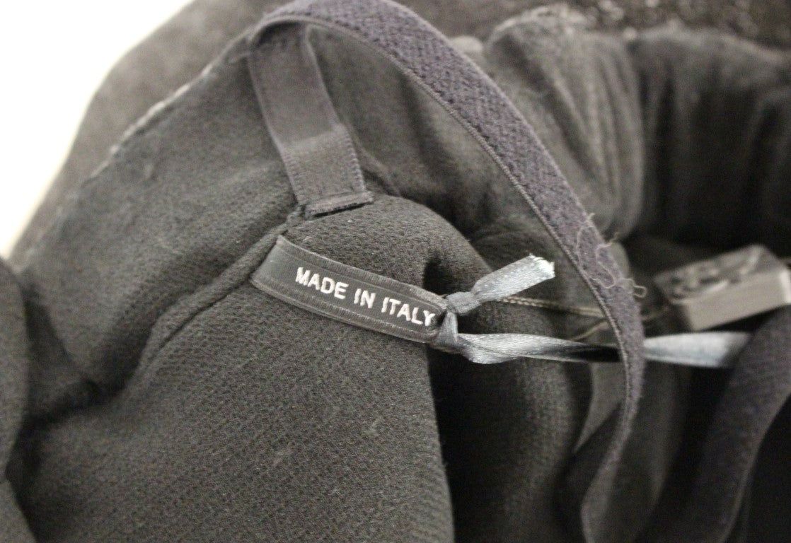 La Maison du Couturier Schwarzer Leder-Overall