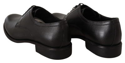 Dolce & Gabbana Schwarze Lederschnürschuhe für Herren Formaler Derby