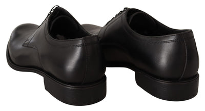 Dolce & Gabbana Schwarze Lederschnürschuhe für Herren Formaler Derby