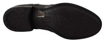 Dolce & Gabbana Schwarze Leder Oxford Wingtip Formelle Schuhe
