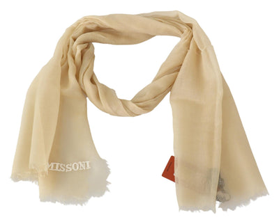 Missoni Beige Kaschmir Unisex-Halstuch
