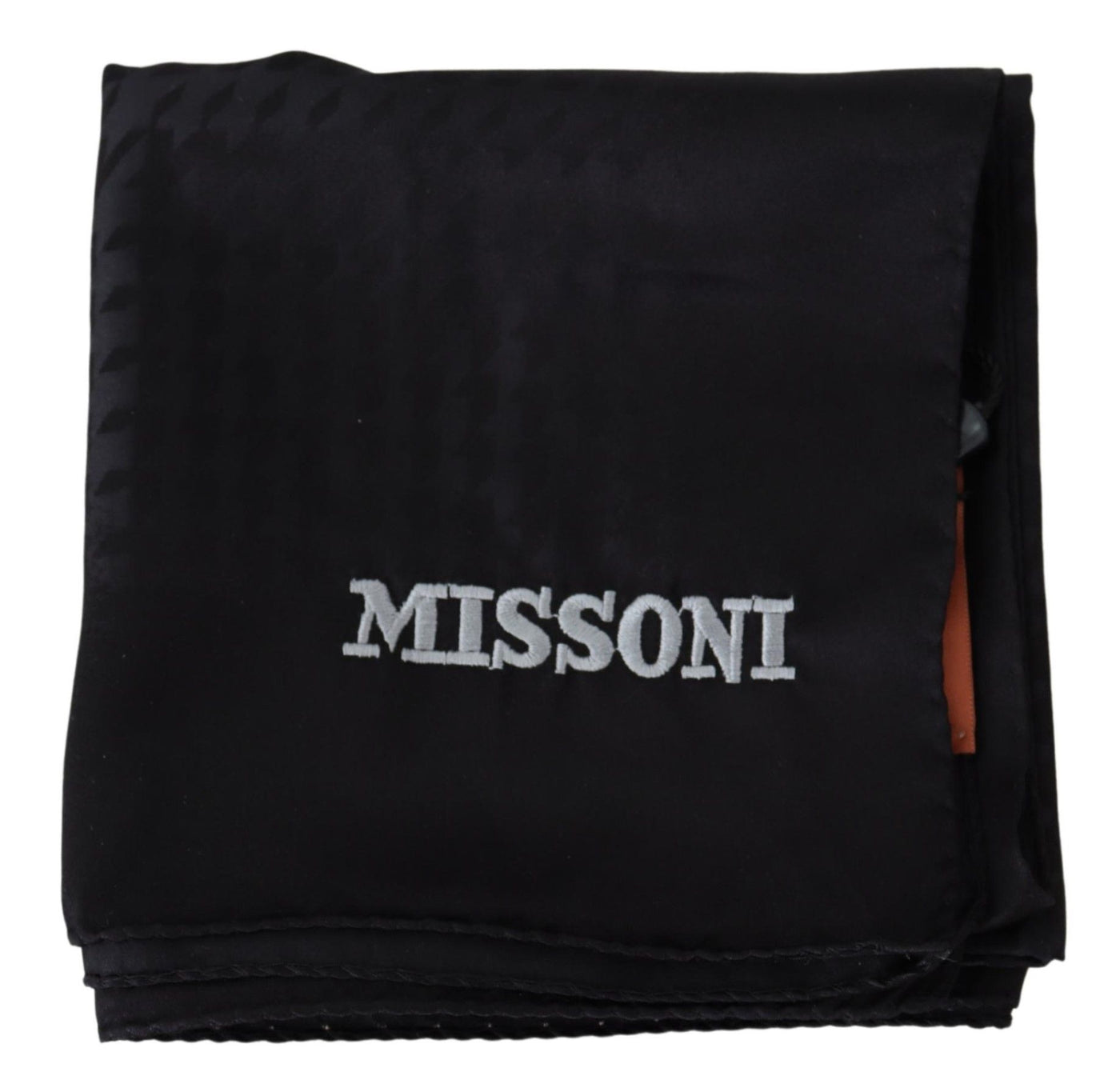 Missoni Schwarzer Wollstrick-Unisex-Halstuchschal