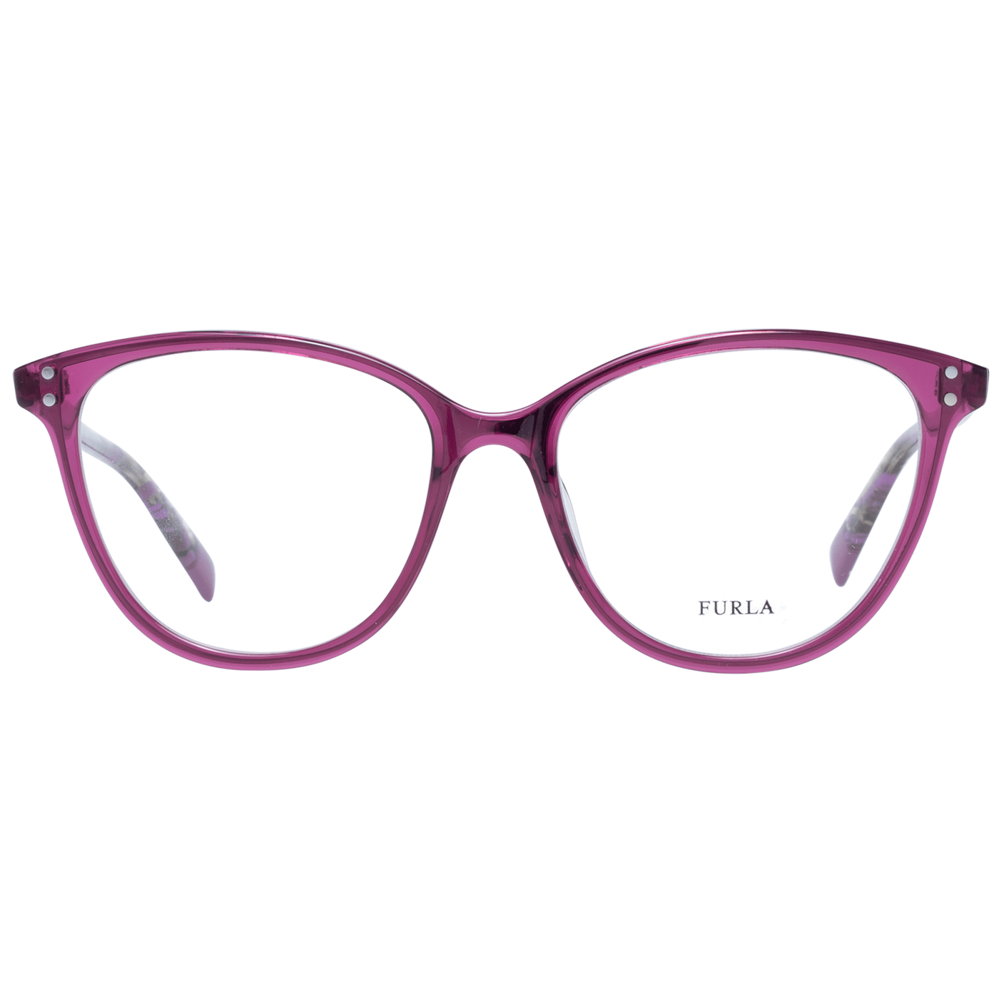 Furla Elegante Katzenaugenbrille lila für Frauen