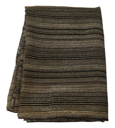 Dolce & Gabbana Metallic Gold Seiden-Stretch-Schal Wickelschal