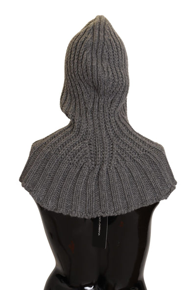 Dolce & Gabbana Grau 100% Kaschmir gestrickt Wrap One Size Schal