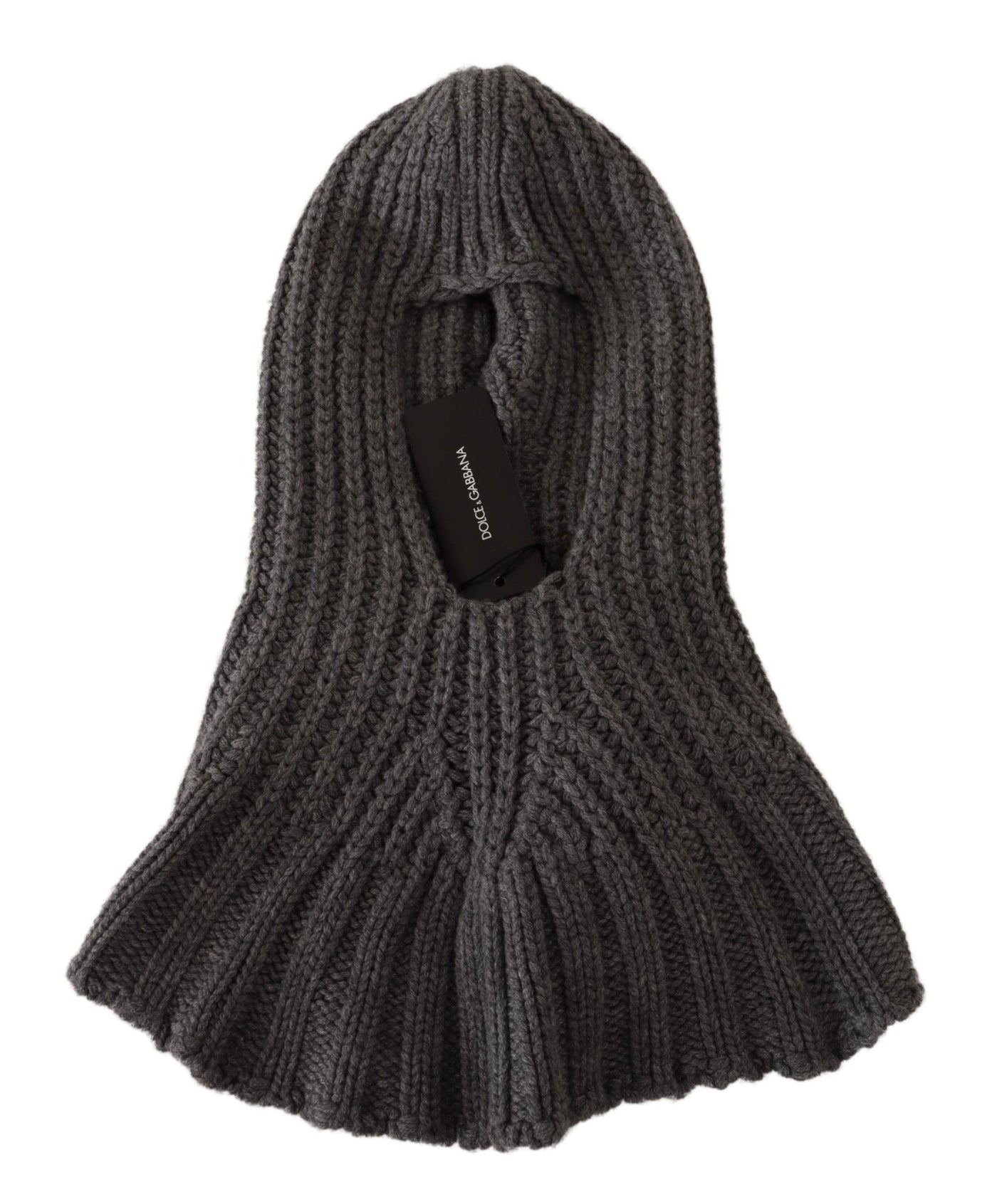 Dolce & Gabbana Grau 100% Kaschmir gestrickt Wrap One Size Schal