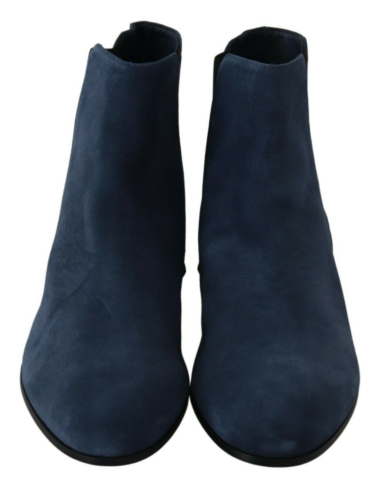 Dolce & Gabbana Blau Wildleder verschönert Nieten Stiefel Schuhe