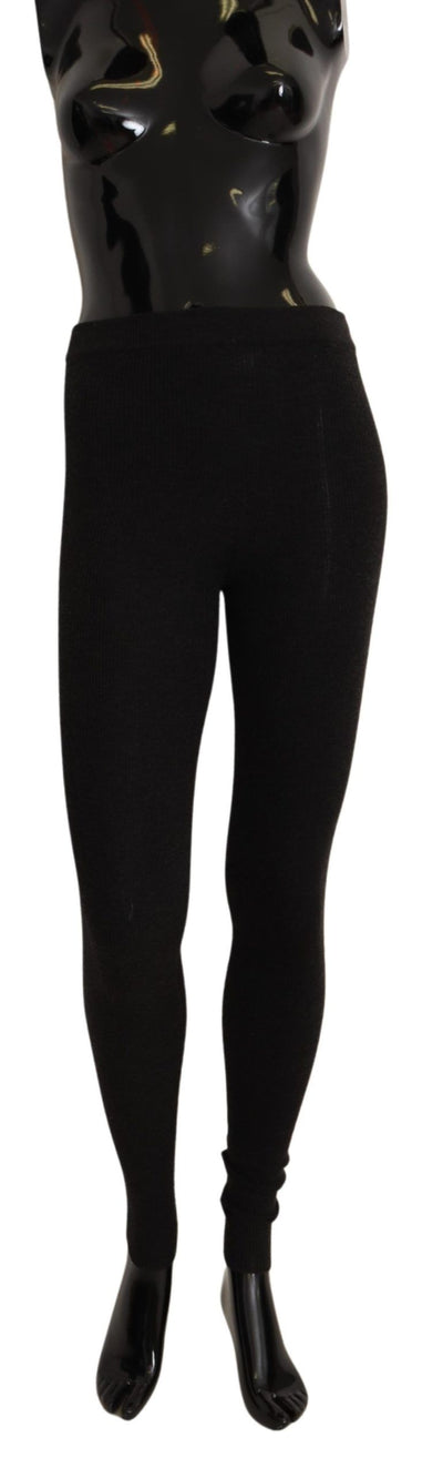 Dolce & Gabbana Graue Kaschmirstrumpfhose Strümpfe Strumpfhosen Socken