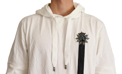Dolce & Gabbana Weißer Kapuzenpullover in limitierter Auflage