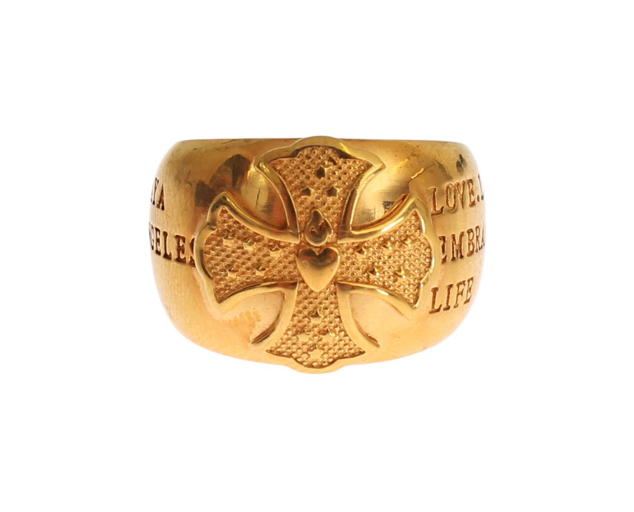Nialaya Goldplattierter 925 Silber Damenring