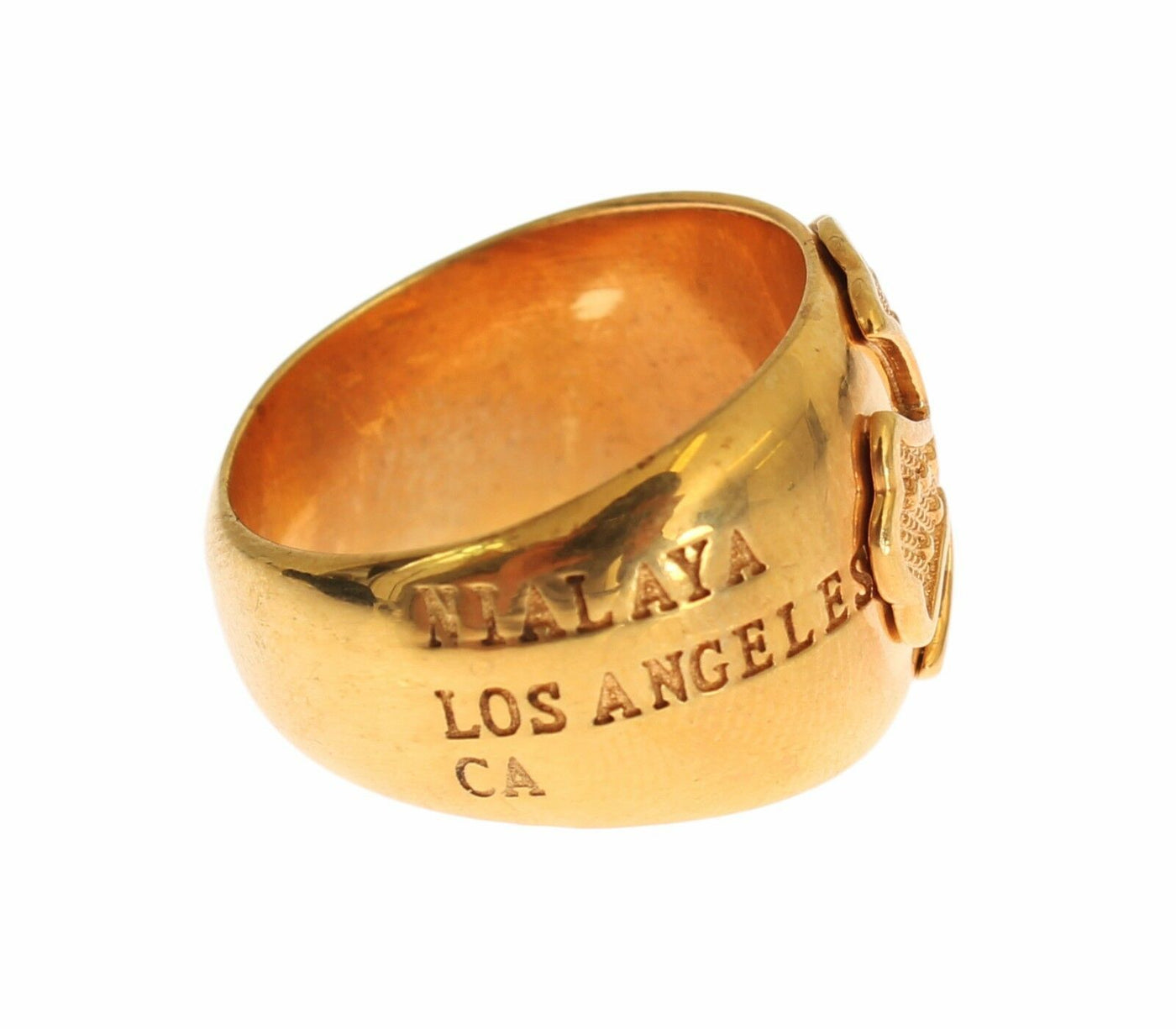 Nialaya Goldplattierter 925 Silber Damenring