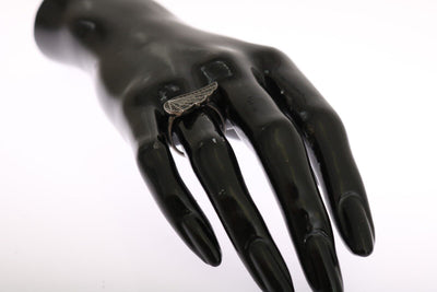 Nialaya Silber Damen Schwarz CZ Rhodium 925 Ring