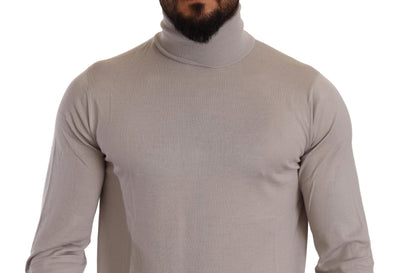 Dolce & Gabbana Grauer Kaschmir-Rollkragenpullover