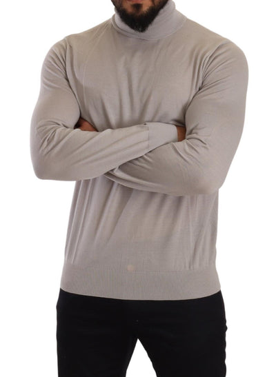 Dolce & Gabbana Grauer Kaschmir-Rollkragenpullover