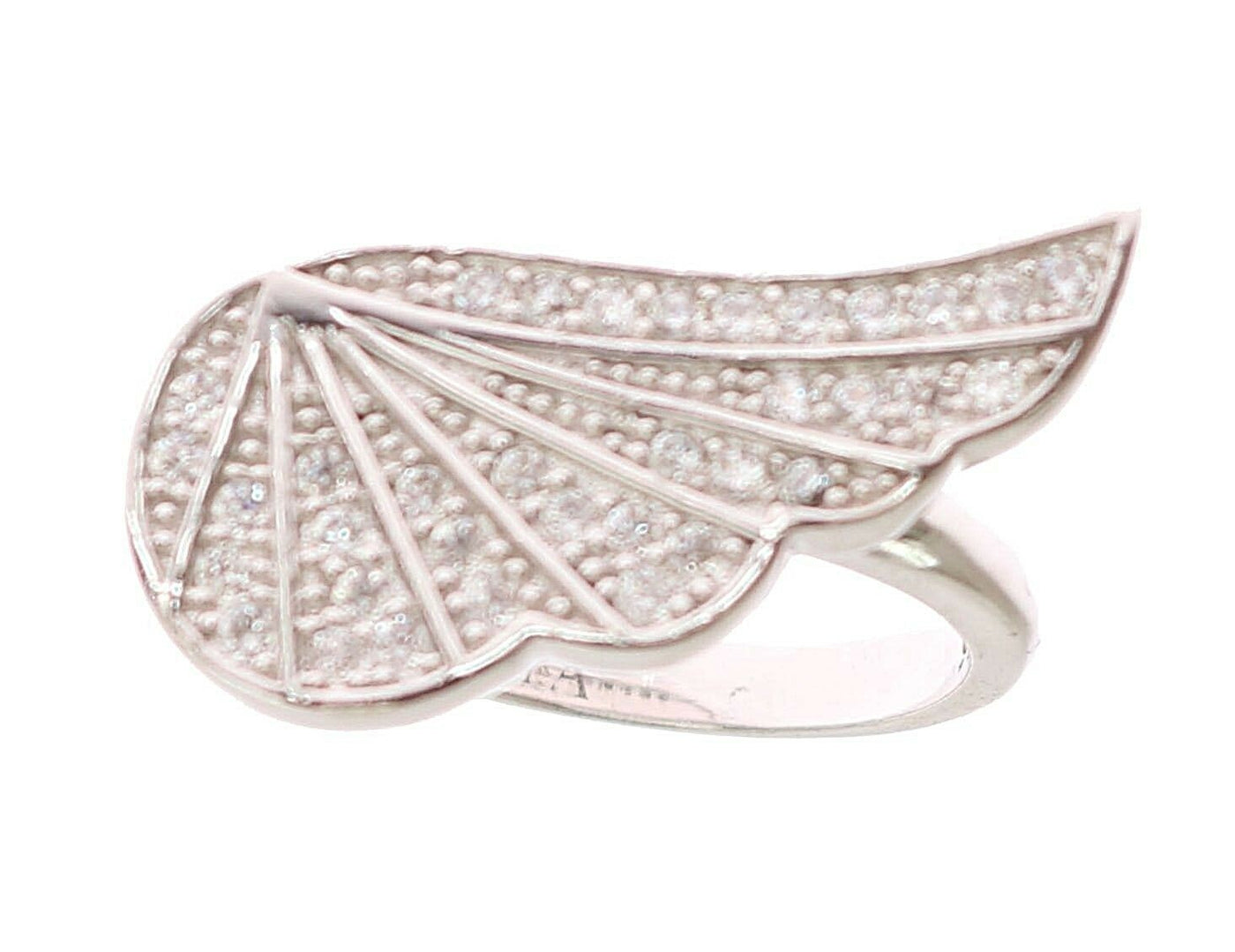 Nialaya Silber Damen Flügel klar CZ 925 Silber Ring