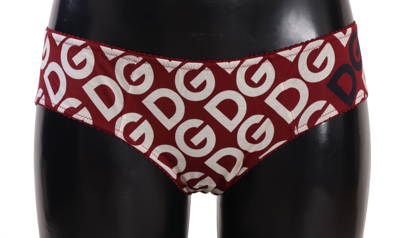 Dolce & Gabbana Multicolor DG Logo Print Slip Bottom Unterwäsche