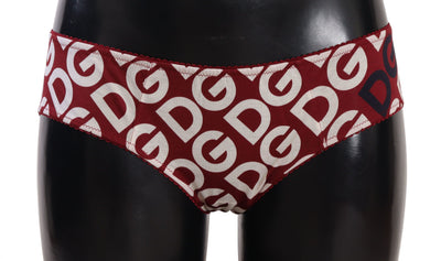 Dolce & Gabbana Multicolor DG Logo Print Slip Bottom Unterwäsche