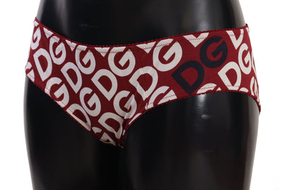 Dolce & Gabbana Multicolor DG Logo Print Slip Bottom Unterwäsche
