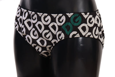 Dolce & Gabbana Multicolor DG Logo Print Slip Bottom Unterwäsche