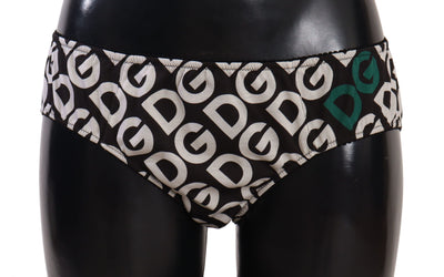Dolce & Gabbana Multicolor DG Logo Print Slip Bottom Unterwäsche