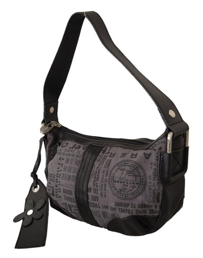 WAYFARER Graue bedruckte Handtasche Umhängetasche Stofftasche