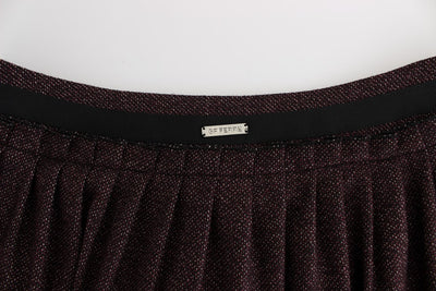GF Ferre Lila Kurzer Flanellrock