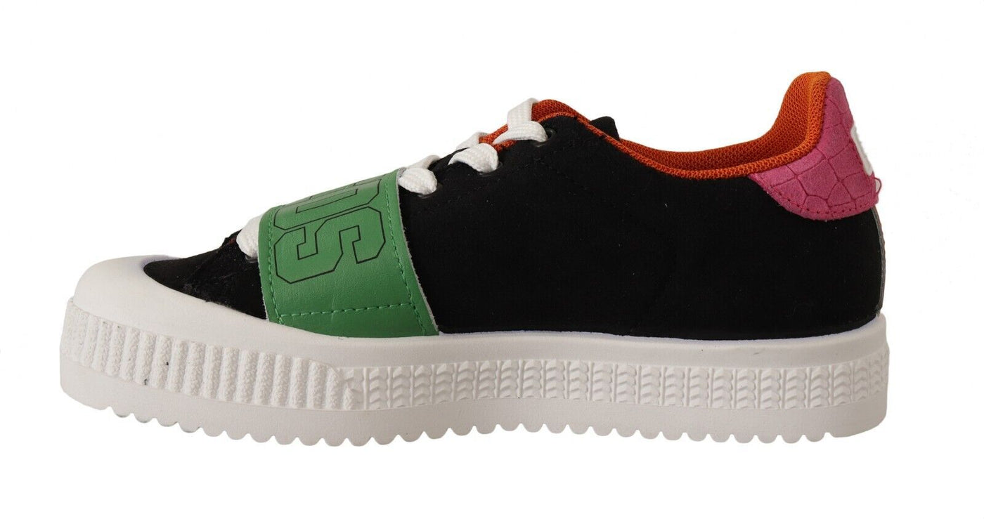 GCDS Multicolor Wildleder Low Top Lace Up Frauen Sneakers Schuhe