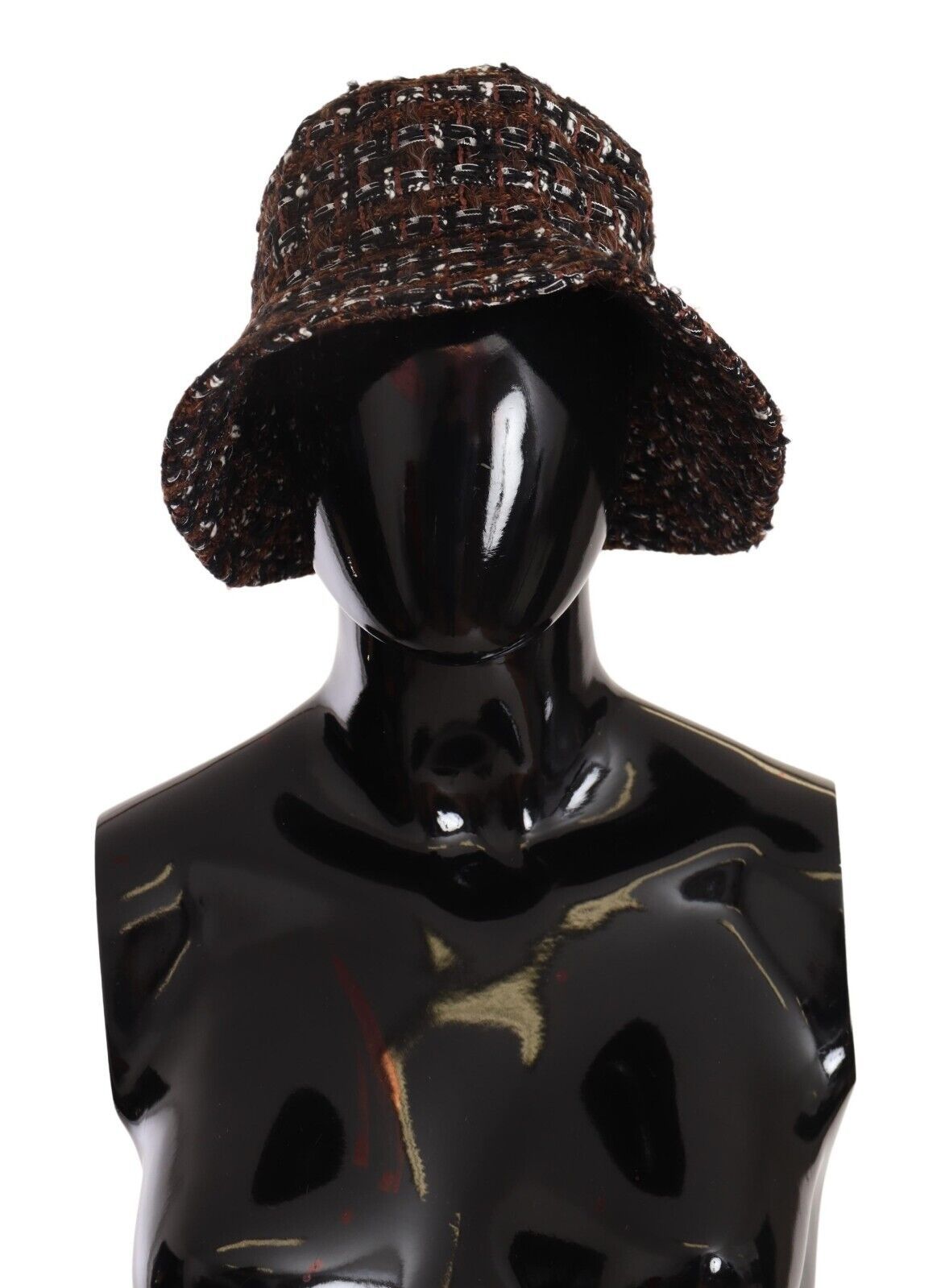 Dolce & Gabbana Multicolor Stoff gewebt breite Krempe Eimer Hut