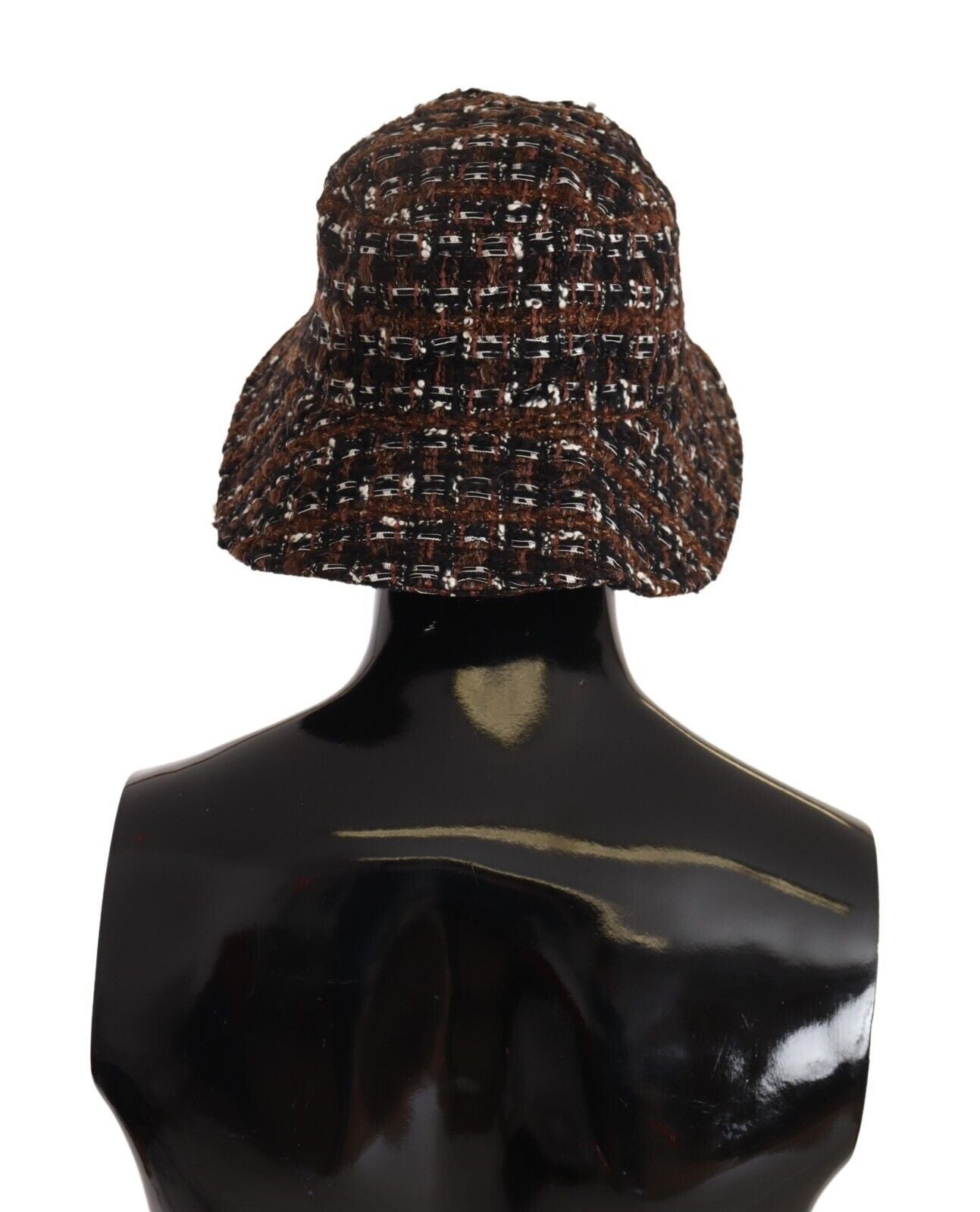 Dolce & Gabbana Multicolor Stoff gewebt breite Krempe Eimer Hut
