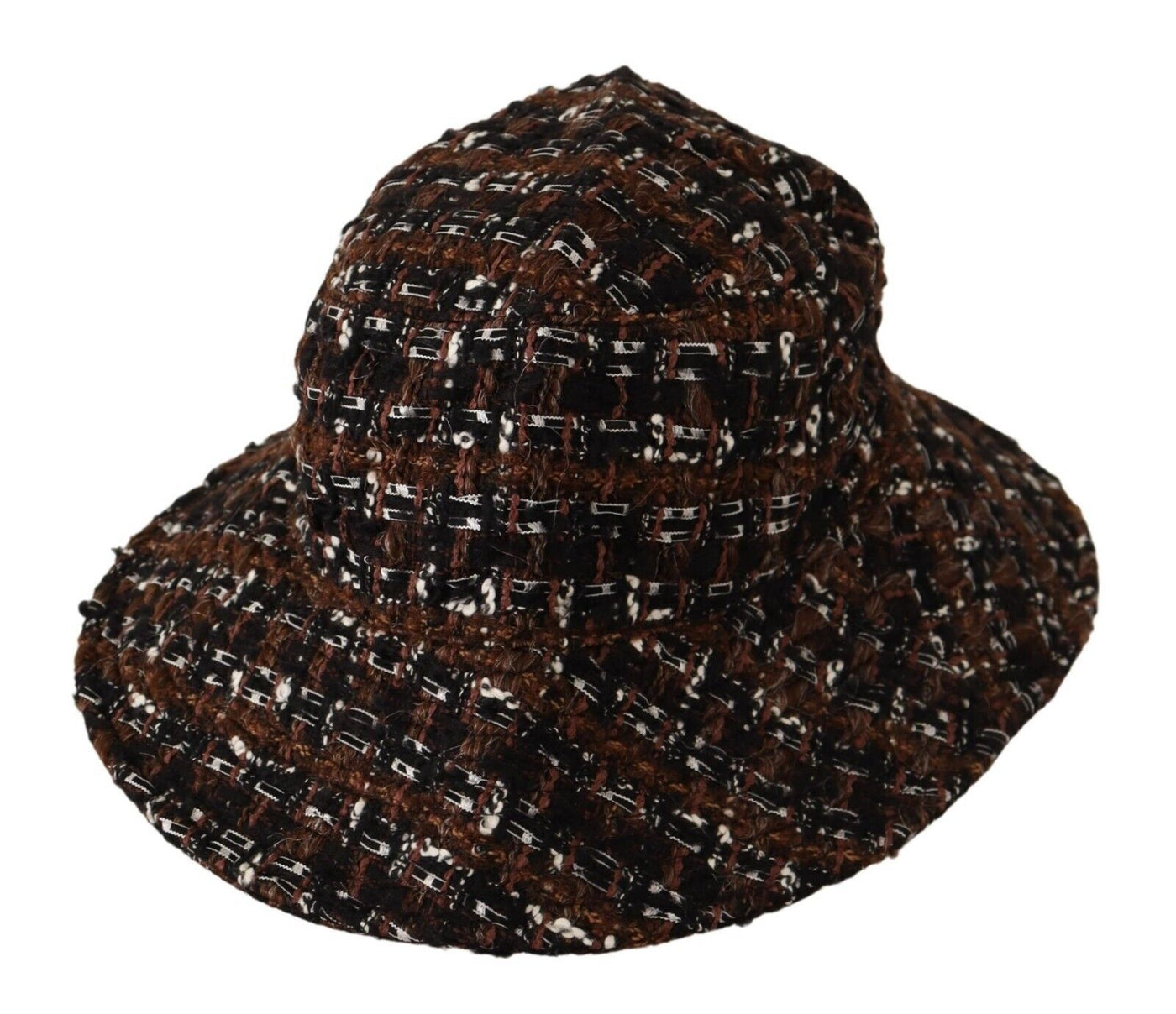 Dolce & Gabbana Multicolor Stoff gewebt breite Krempe Eimer Hut