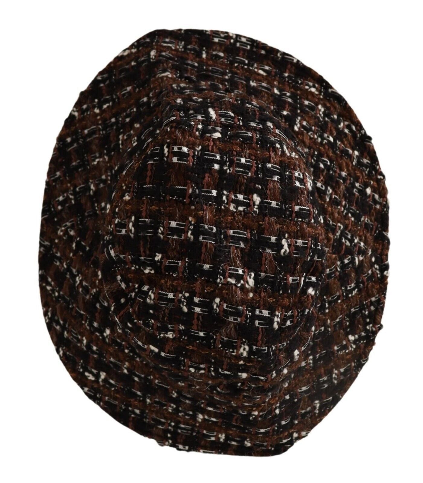 Dolce & Gabbana Multicolor Stoff gewebt breite Krempe Eimer Hut