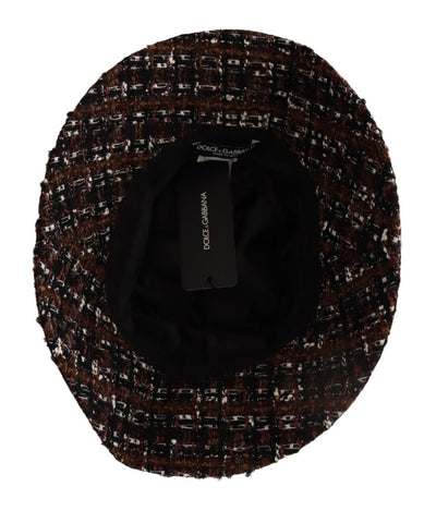 Dolce & Gabbana Multicolor Stoff gewebt breite Krempe Eimer Hut