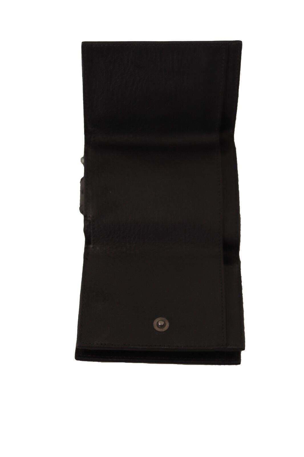 Dolce & Gabbana Schwarzes Leder Trifold Geldbörse Gürtel Multi Kit Wallet