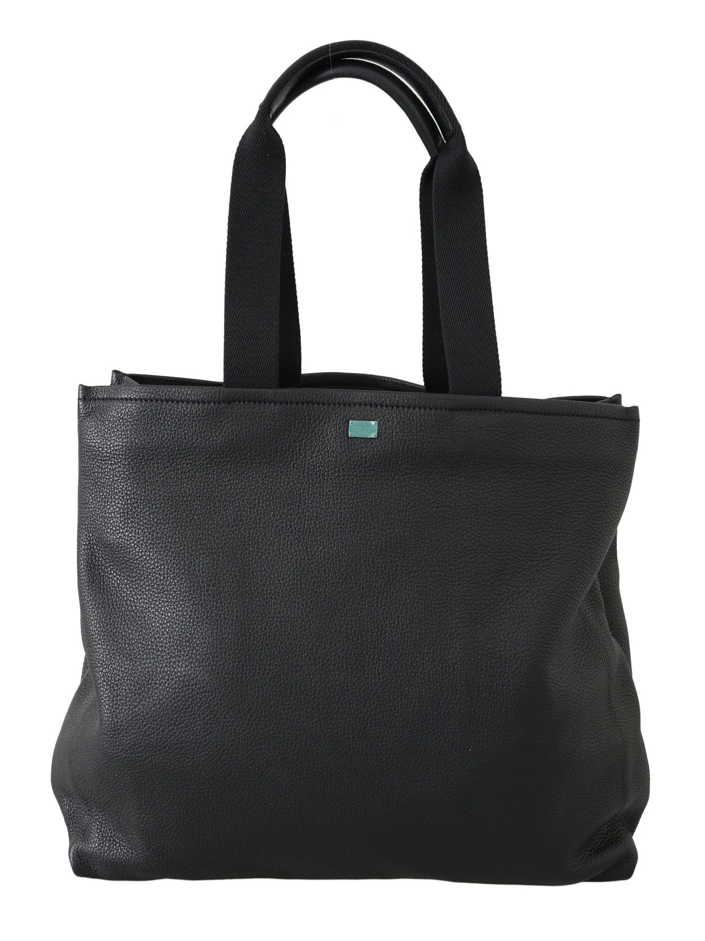 Dolce & Gabbana Schwarze Leder-Reise-Einkaufstasche für das Fitnessstudio #DGFAMILY Tote Bag
