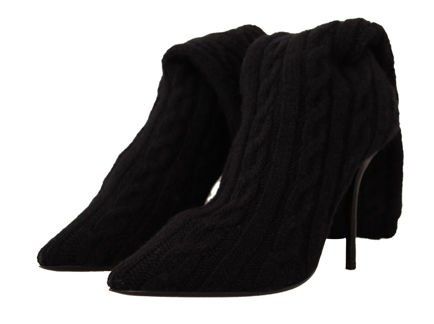 Dolce & Gabbana Schwarze Stretch-Socken Kniestrümpfe Schuhe