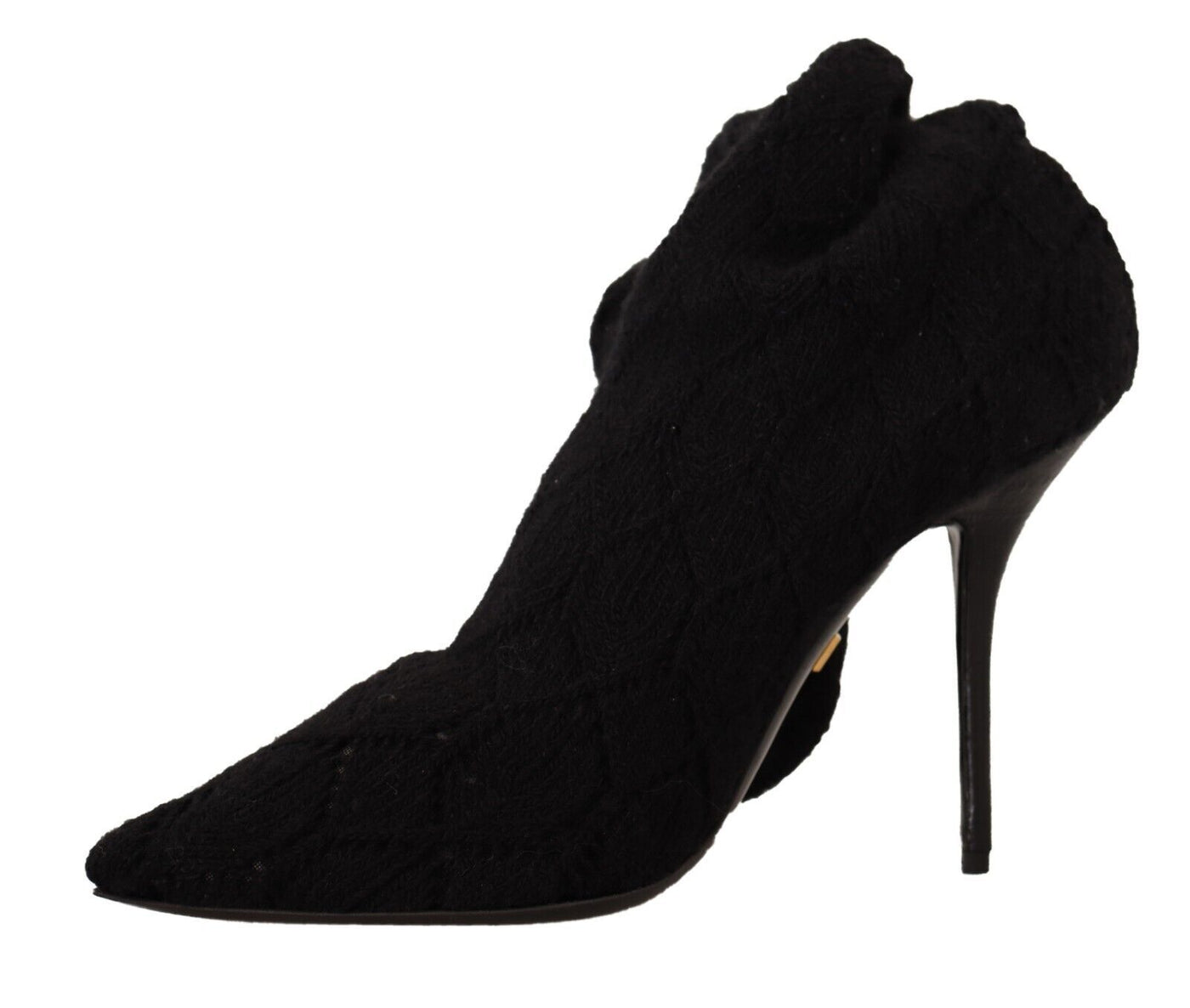 Dolce & Gabbana Schwarze Stretch-Socken Kniestrümpfe Schuhe