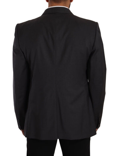 Dolce & Gabbana Grauer zweireihiger SICILIA-Blazer (2 Teile)