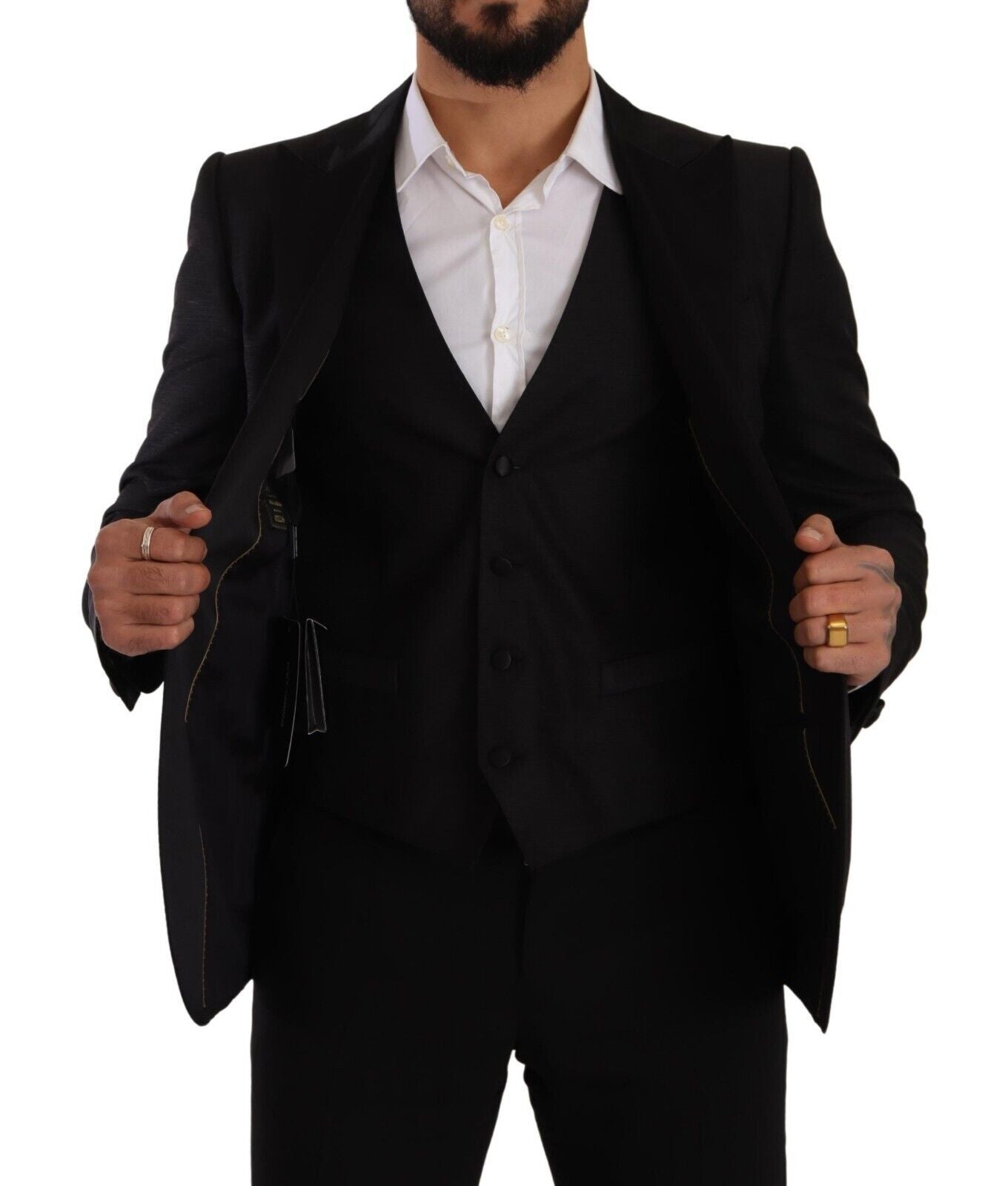 Dolce & Gabbana Schwarzer Slim Fit 2 Stück SICILIA Blazer