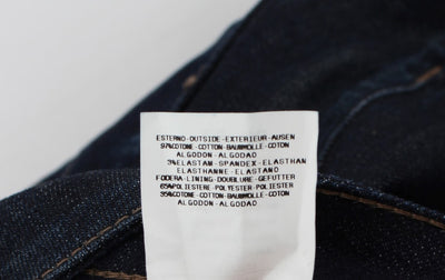 Costume National Blaue Cotton Stretch Slim Fit Jeans